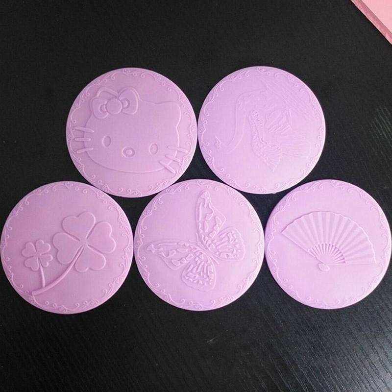 2PCS Makeup Mirror Hand Pocket Travel Mini Cosmetic Mirror  Random