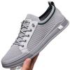 Versatile trend men's shoes 2024 summer fly-woven mesh shoes breathable and lightweight thin one-pedal trend casual shoes