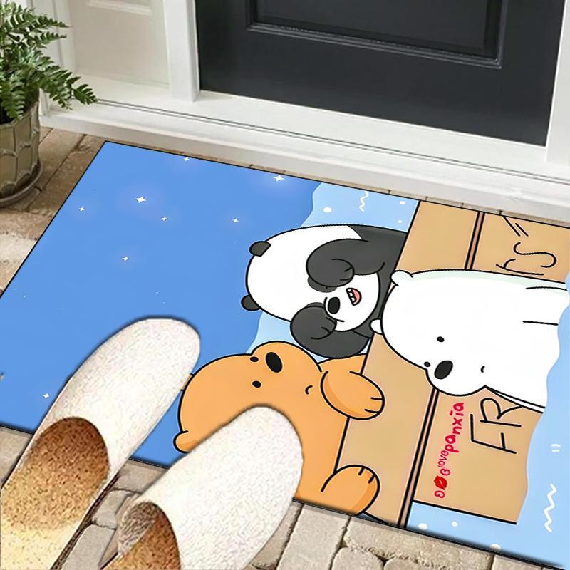 Nightly Friends bears Adventure Office Rug Chair Mat, Game Carpet, Suitable for Front Door, Bedroom, Living Room, Desk, Holiday Gift