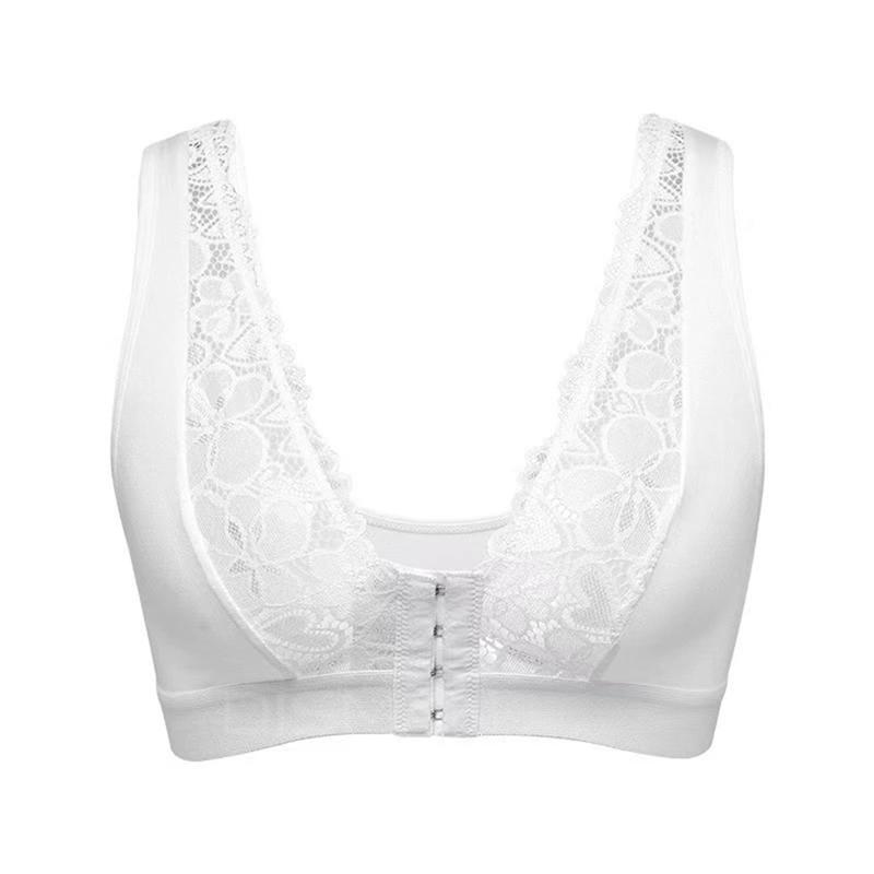 Women's Lace Front Buckle Bra Vest Style Underwear