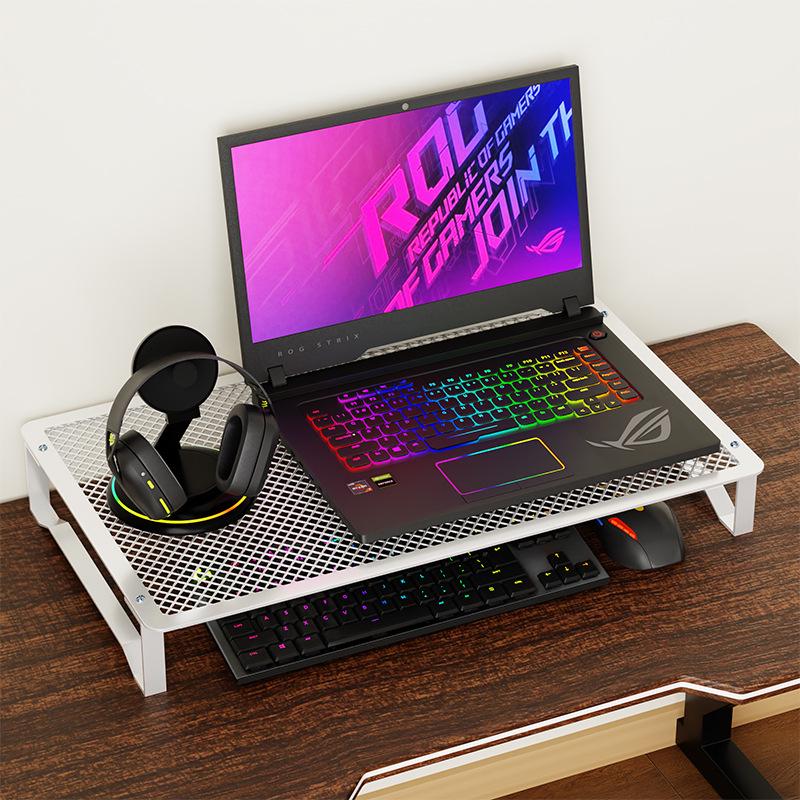 

Desktop Riser Laptop Stand with Cooling Base and Suspended Tray белый