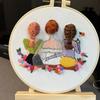 1pc Twin Flower Pattern DIY Embroidery Kit for Beginners