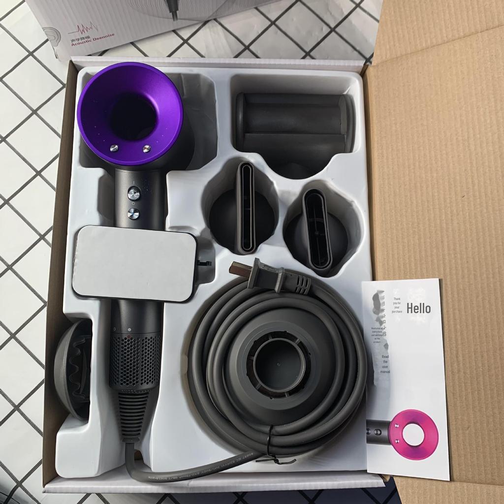 Mousen High-Speed Leafless Hair Dryer with Negative Ion Technology & 5 Nozzles