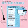 Dry Erase Chore Chart for Kids with Planner Stickers and Dry Erase Marker (2PCs) Chore Board, ADHD Tools, to Do List Planner and Behavior Chart for