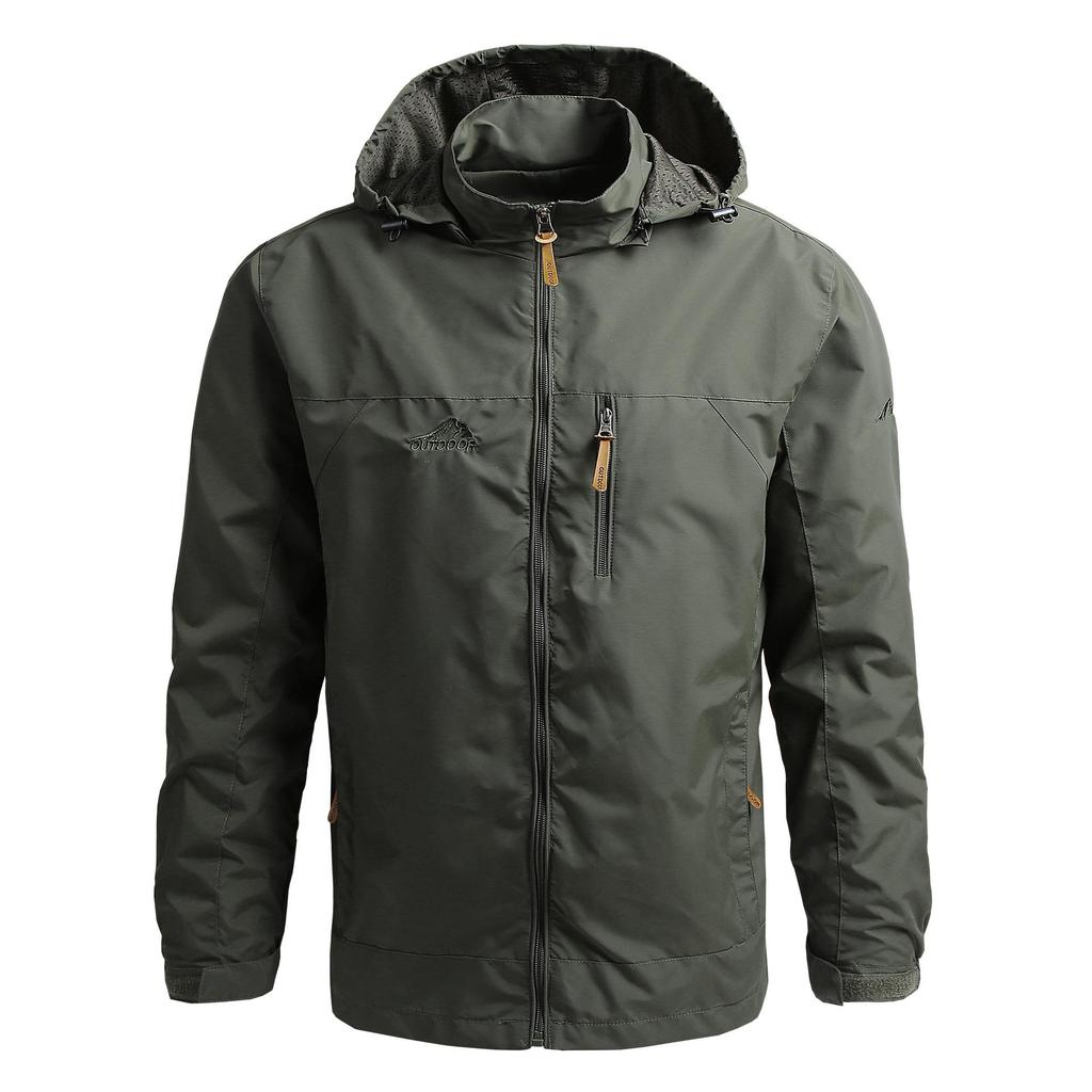 Spring and Autumn Jacket Men's, Trendy Mountaineering Jacket Windbreaker Outdoor Sports Jacket Men's