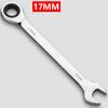 1Pcs 8-17mm Ratcheting Socket Spanner Metric Nut Hand Tool Durable Ratchet Wrench