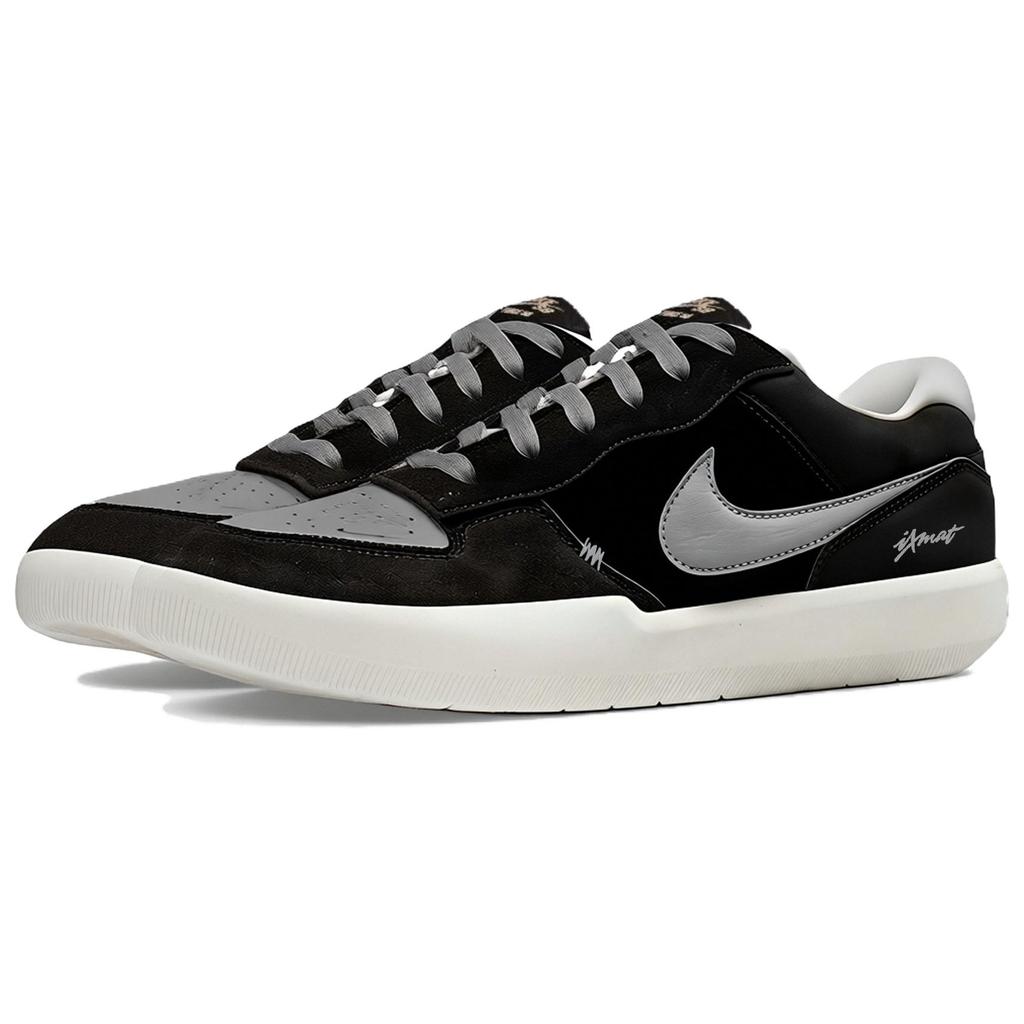 Nike SB Force 58 Skateboard Shoes Unisex Low Top Black/Gray DV5477-012(Team1390-)