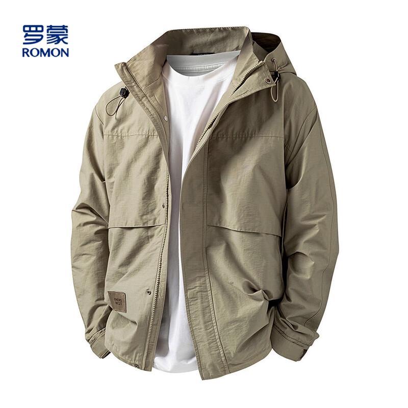 

Romons Men s Hooded Casual Jacket XL