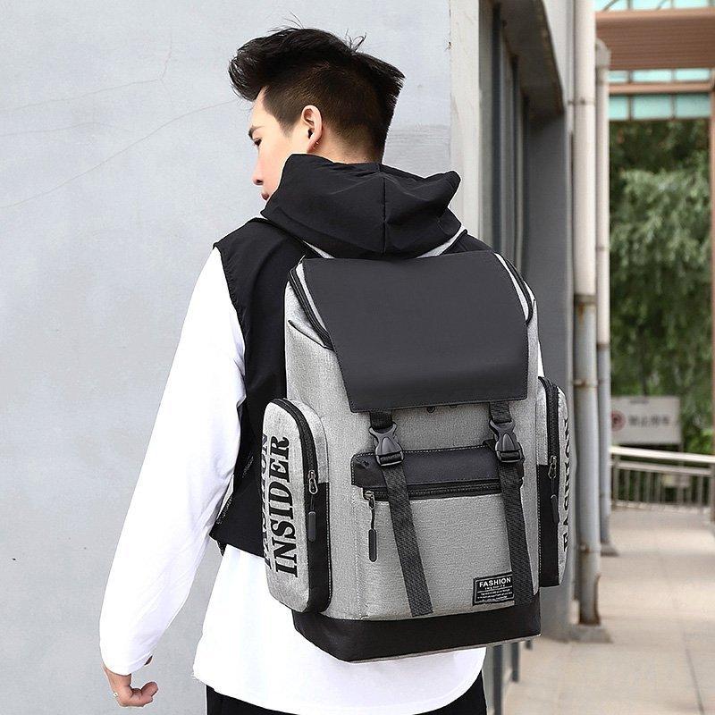 Schoolbag Men's Backpack Large Capacity Trendy Brand Leisure Travel Multifunctional Outdoor Business Computer Business Leisure