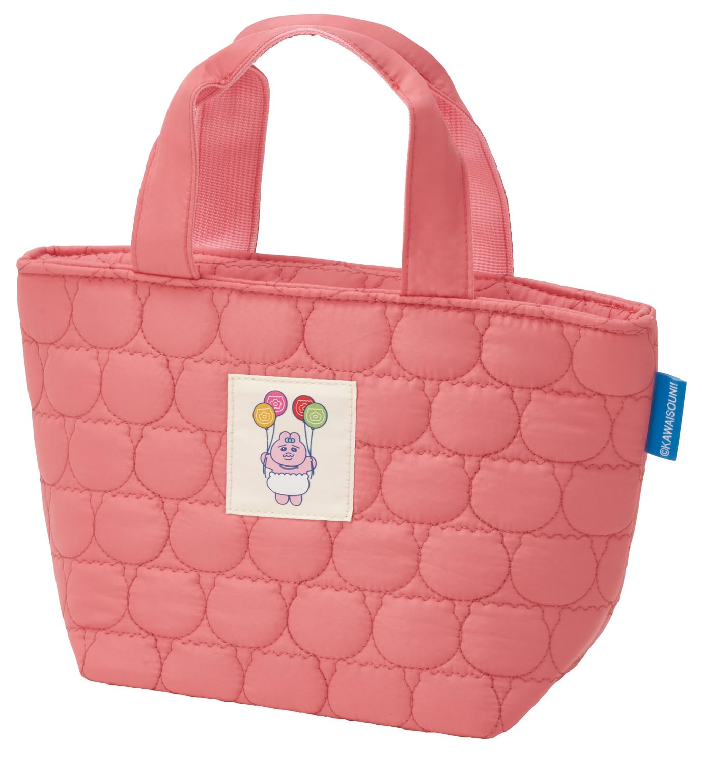 Skater Quilted Lunch Retro Amusement Park Bag, Insulated, Rabbit, Design, KKLB2-A