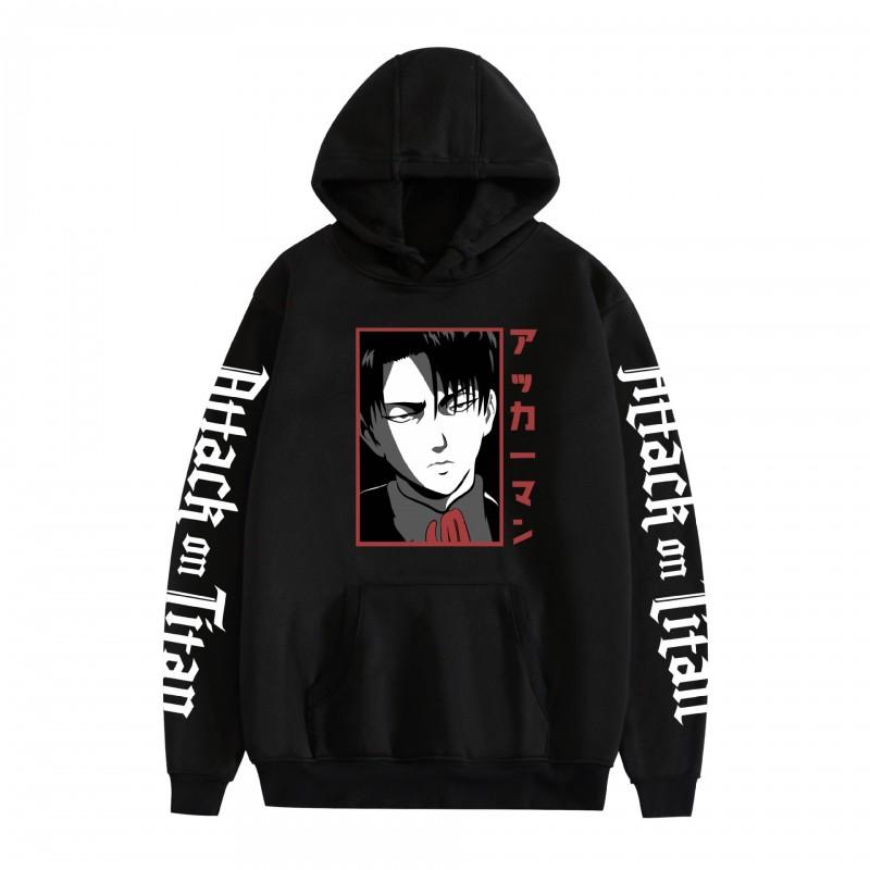 Attack On Titan Anime Hoodie Loose Fit Pullover Sweatshirt Teens