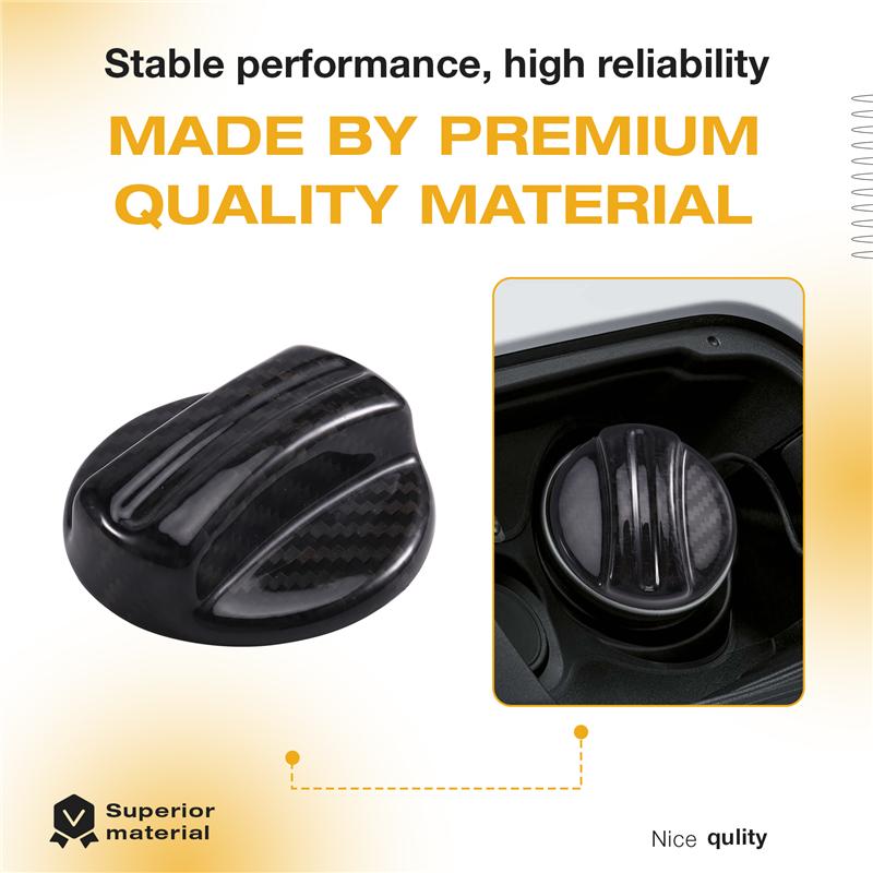 Ac29-Fuel Tank Cap Carbon Fiber Trim Sticker For BMW Car Fuel Tank Inner Cover Accessories Carbon Fiber Pattern