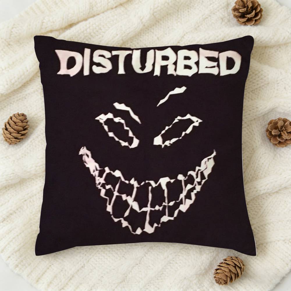Disturbed The Sickness Doublesided Printed Square Decorative Cushion Cover for Sofa Living Room Home Decor