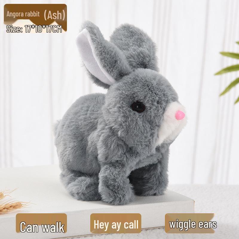 Interactive Walking & Barking Plush Puppy Robot Toy