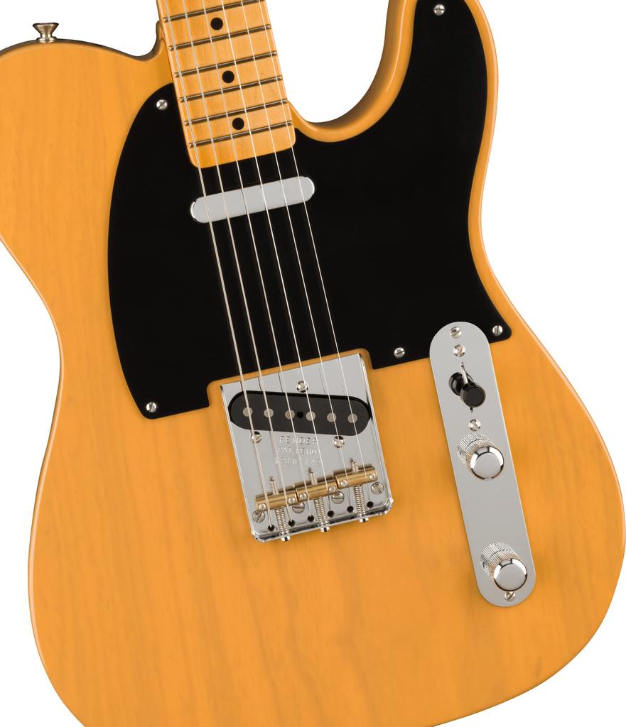 Fender Electric Guitar American Vintage II 1951 Maple Butterscotch Blonde with Hard Case Telecaster®, Fingerboard,