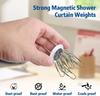 10/1pair Magnetic Curtains Weights Reusable Strong Magnetic Buckle Waterproof Curtain Clip Fridge Tablecloth Magnet Button Decor