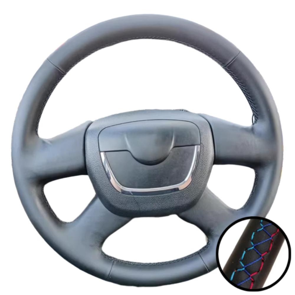 Hand-Stitched Wear Resistant Artificial Leather Citigo 2011-2012 Steering Wheel Cover For Skoda Octavia 2009-2013
