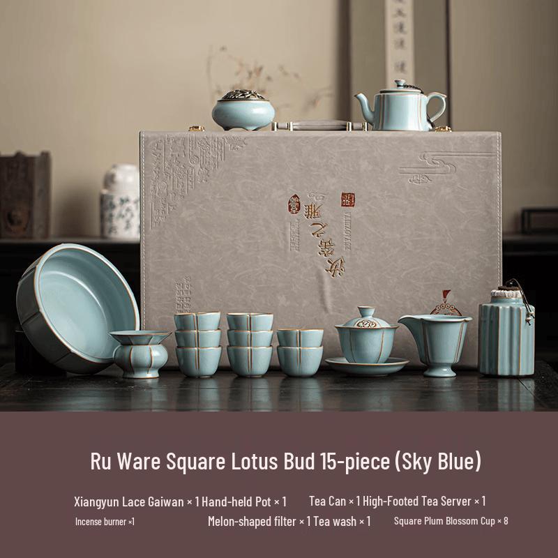 Ru Kiln Ceramic Gongfu Tea Set