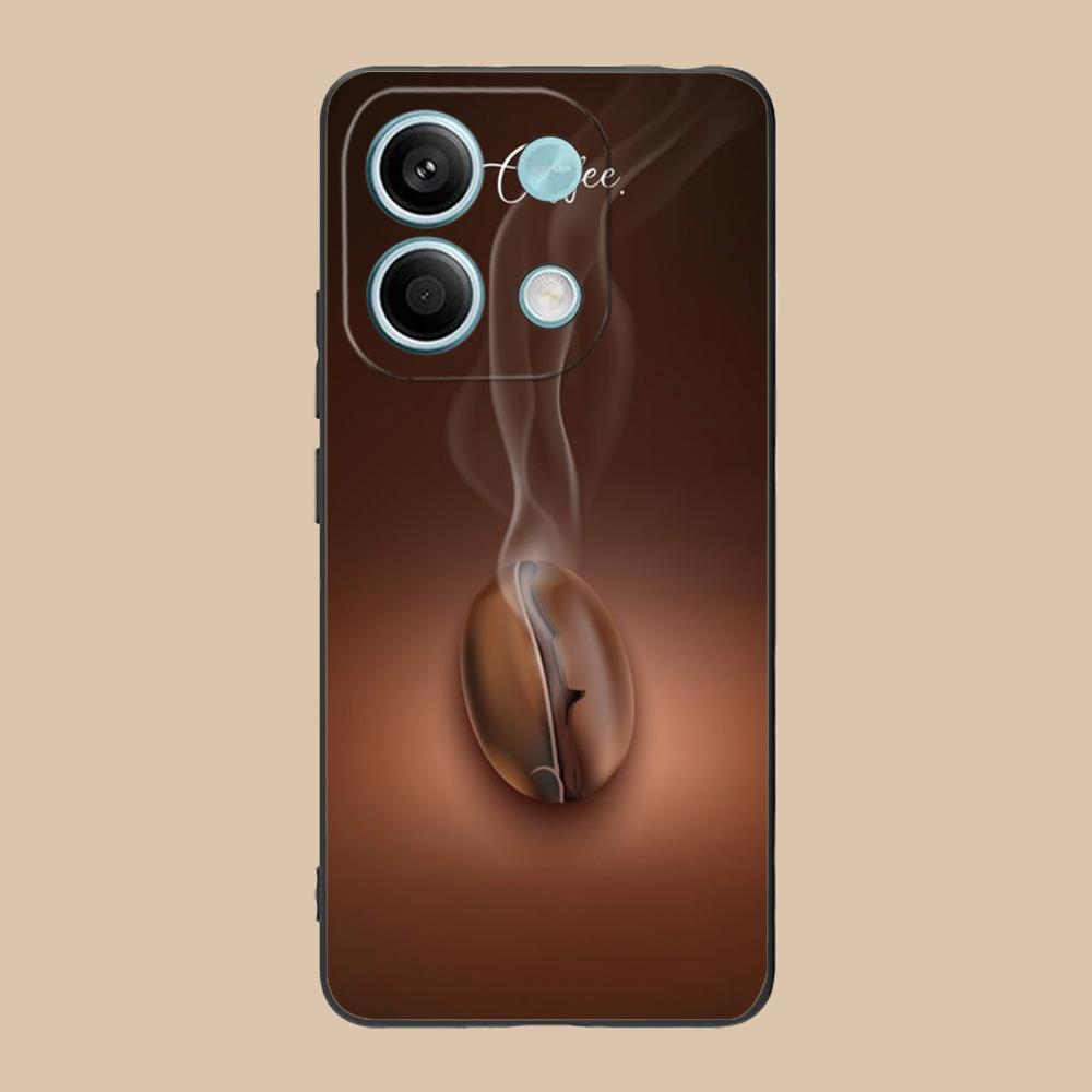 Coffee Beans Matte TPU Mobile Phone Case for Xiaomi 15 14 13 12 Mi 11 T Ultra Lite Pro S X 5G Colorful Printing Cover