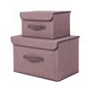 Large Capacity Foldable Non-Woven Fabric Storage Bin for Home Organization