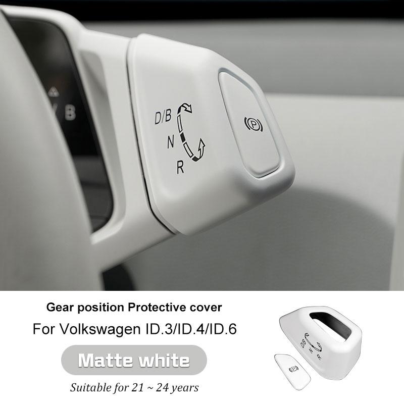 Car Gear Knob Decorative Panel Frame and P Button Cover Trim Interior for VW Volkswagen ID.3/ID.4 I/ID.6