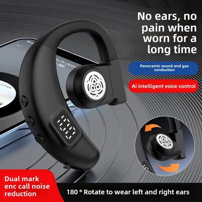 Căști Bluetooth Noi cu O singură ureche, Fără ureche, OWS, Căști cu agățare de ureche, Afișaj digital, Mișcare, Pot roti, Business