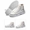 Tendência de sapatos de lona de cano alto masculino casual legal moda estilo de rua tênis hip hop para adolescentes