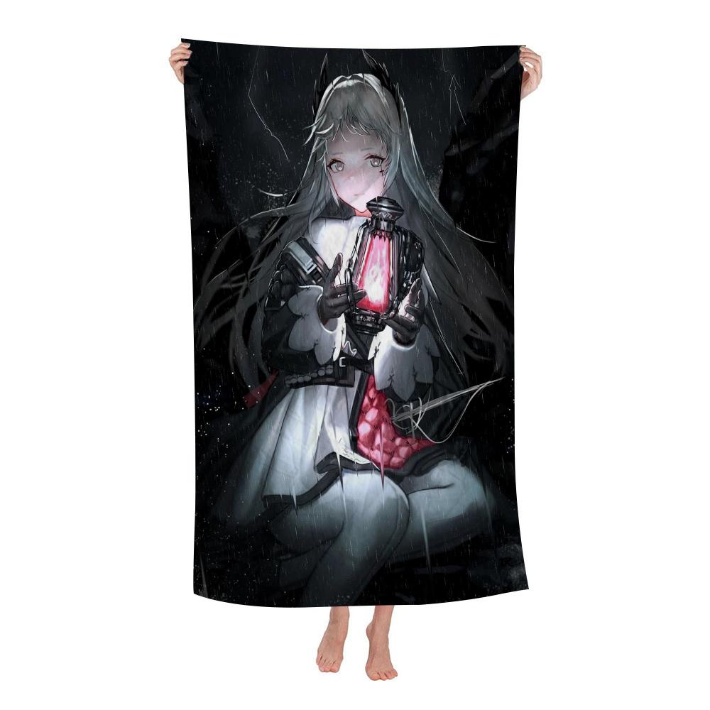 A-Arknights Beach Towel Colorful Bath Towels for Girl Microfiber Quick Dry Sand Free Beach Yoga Spa Gym Pool