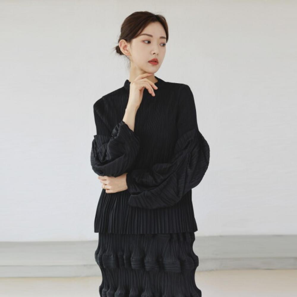 PlArA Women S Wing Sleeve A Line pleAtS blouSe