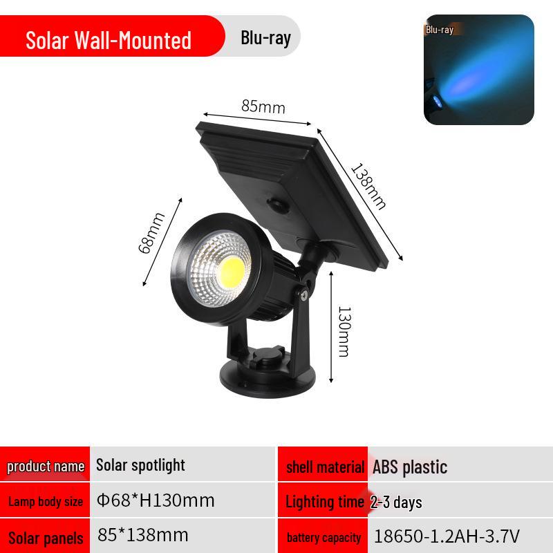 Waterproof Outdoor Solar LED Spotlights for Landscapes and Courtyards