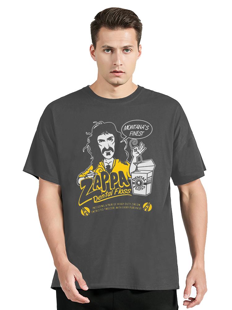 Frank Zappa t-Shirt Men's Black Graphic TShirt Cotton Retro Men Clothing Oversized Tees Tops