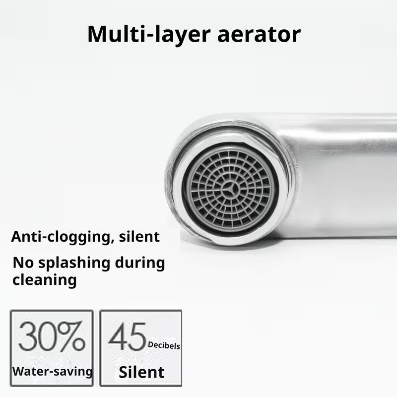 Wonderful Basin Bathroom Sink Faucet Chrome Water Faucet Hand -watert Basin Bathroom Bathroom Splash Anti Hot and Hot Faucet