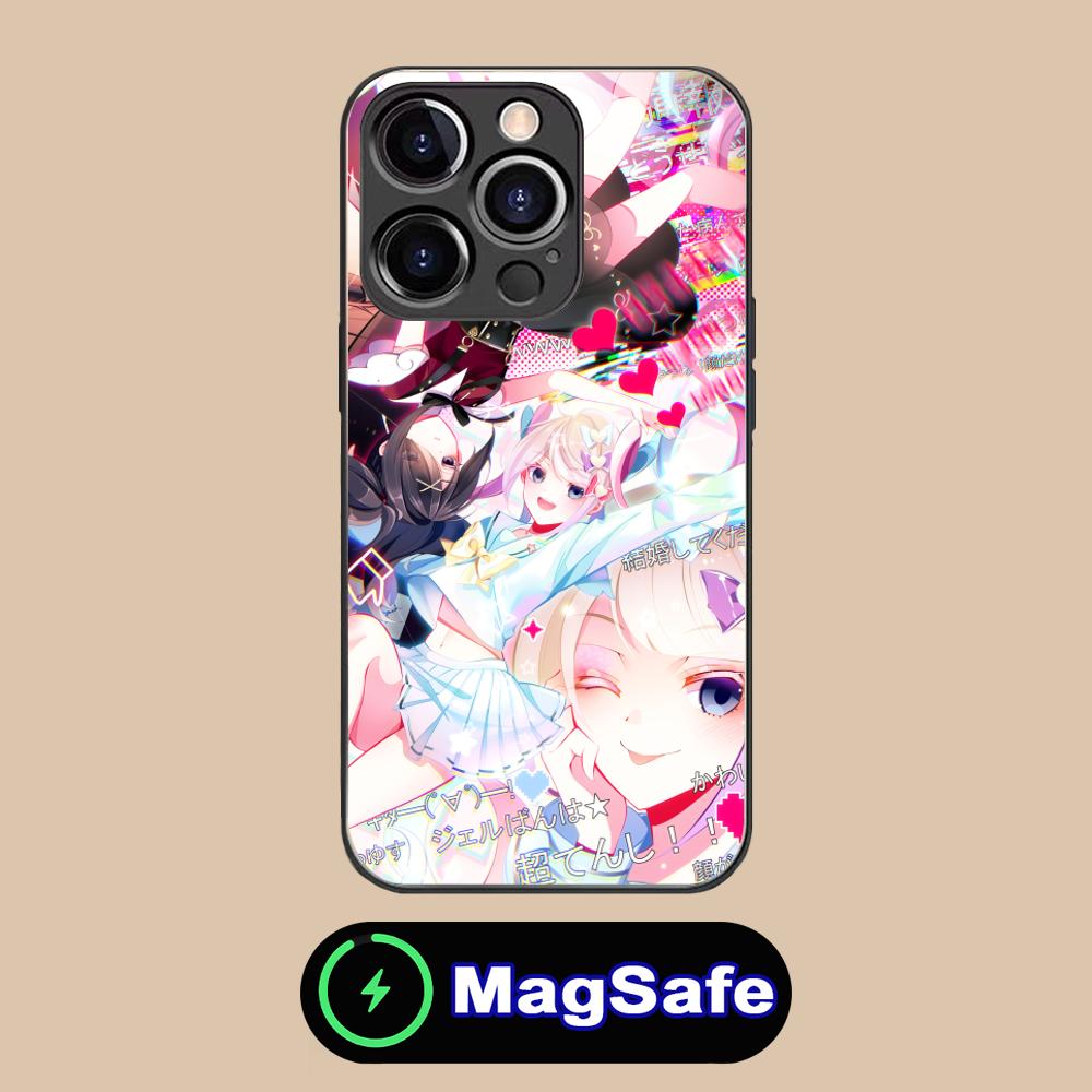 Needy Girl Overdose Phone Case for iPhone 16 15 14 13 12 11 Pro Max Plus Mini MagSafe Glass Colour Printing Smartphone Cover