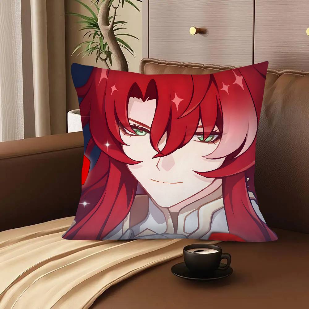1pc Game Anime Honkai Star Rail Argenti Pillow Case Fashion Square Pillowcase Bedroom Sofa Room Ins Decoration Leisure