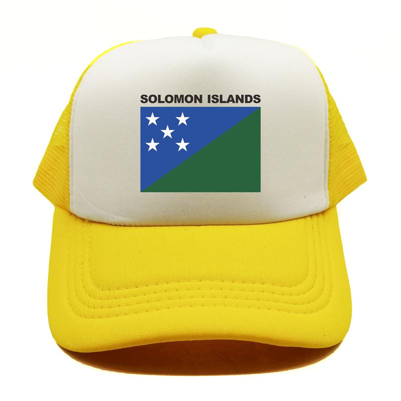 Șapcă de camioner din Insulele Solomon Pălărie de vară unisex cu drapel de țară rece Șepci de baseball Șepci de plasă unisex în aer liber