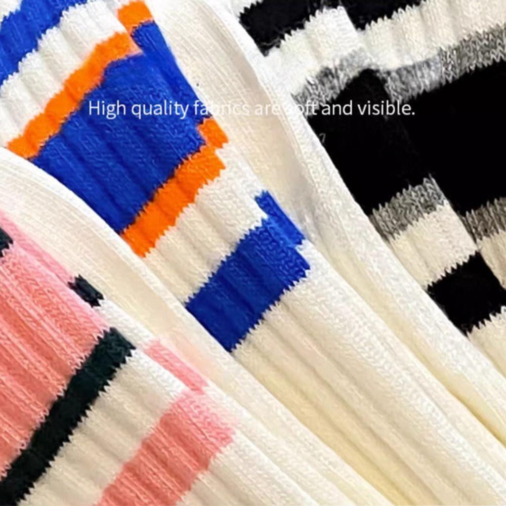5Pairs Breathable Women Socks Autumn Winter White Socks Warm Sports Socks  Couple
