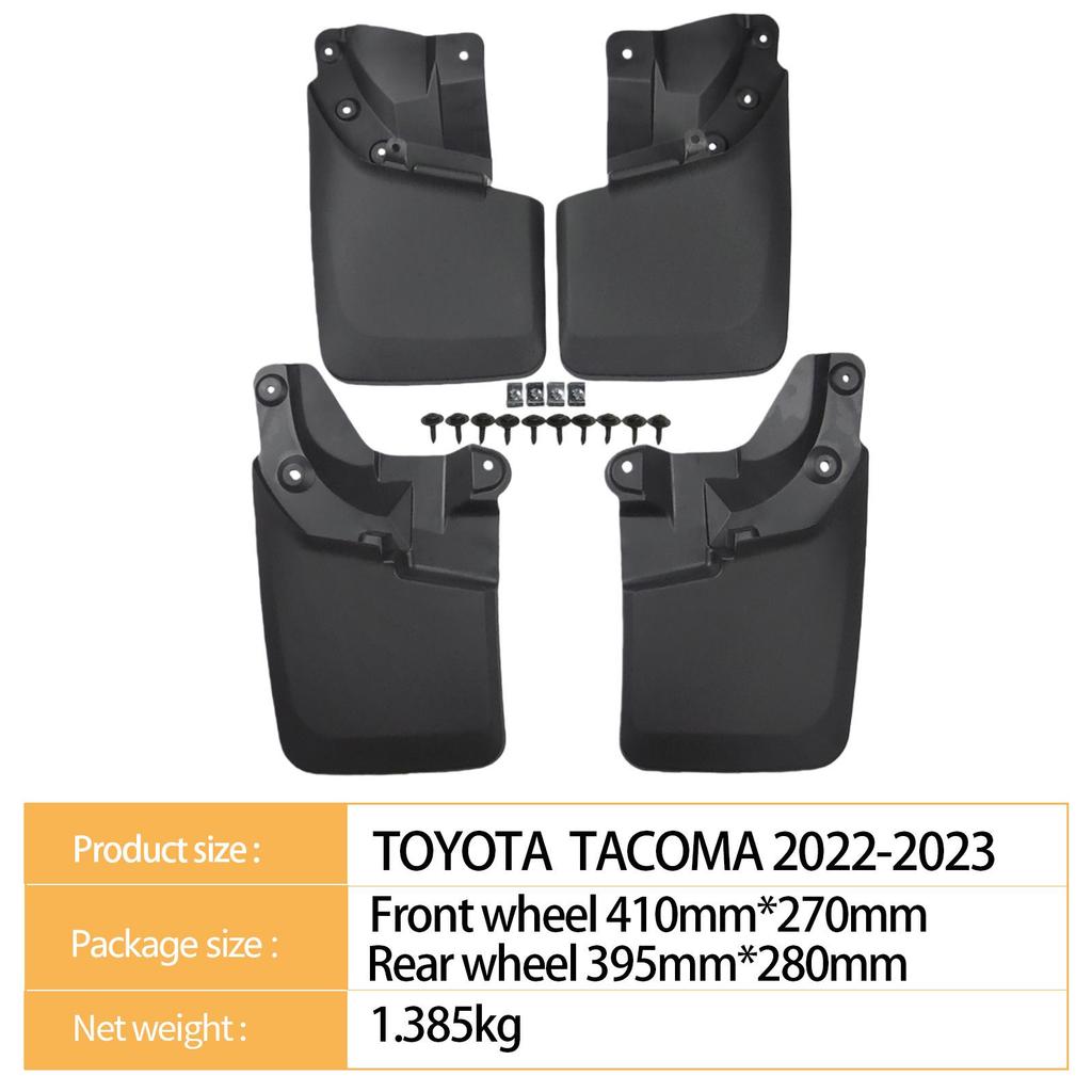 2022-2023 Toyota Tacoma Tire Mud Flaps for Cross-Border Compatibility