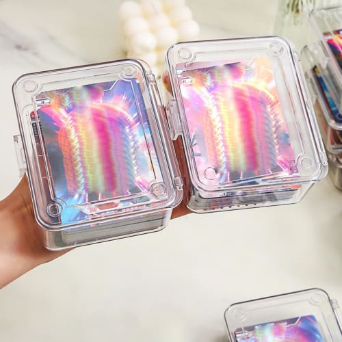 Playing Card Box, Card Storage Box | Small Card Storage Box, Transparent Card Storage Box with Lid, Multifunctional Storage, Dustproof Storage Box, Ca