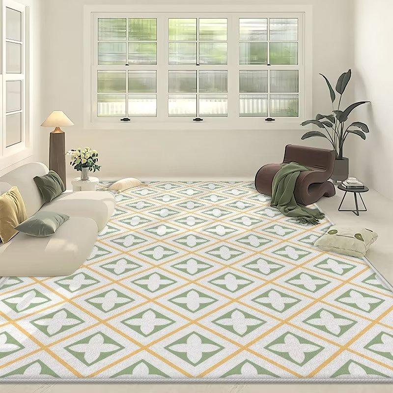 Simple Living Room Carpet Coffee Table Modern Large Area Household Use Anti Slip Room Bedroom Bedside Mat