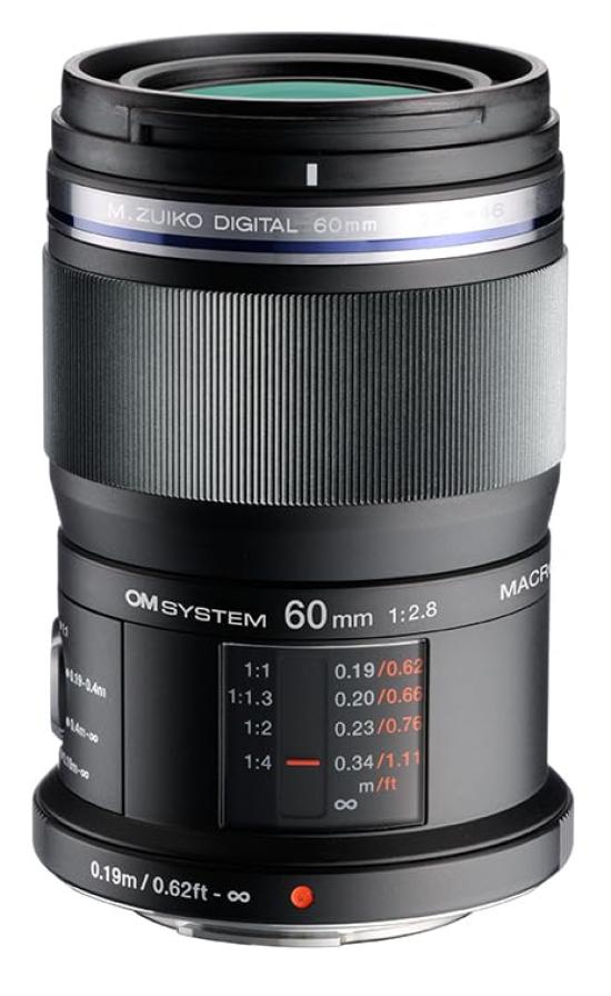 

OM SYSTEM M.ZUIKO Digital ED 60mm F2.8 Lens Standard Zoom Compatible with MFT Cameras (Olympus OM-DPEN Models, Panasonic G Series) Black
