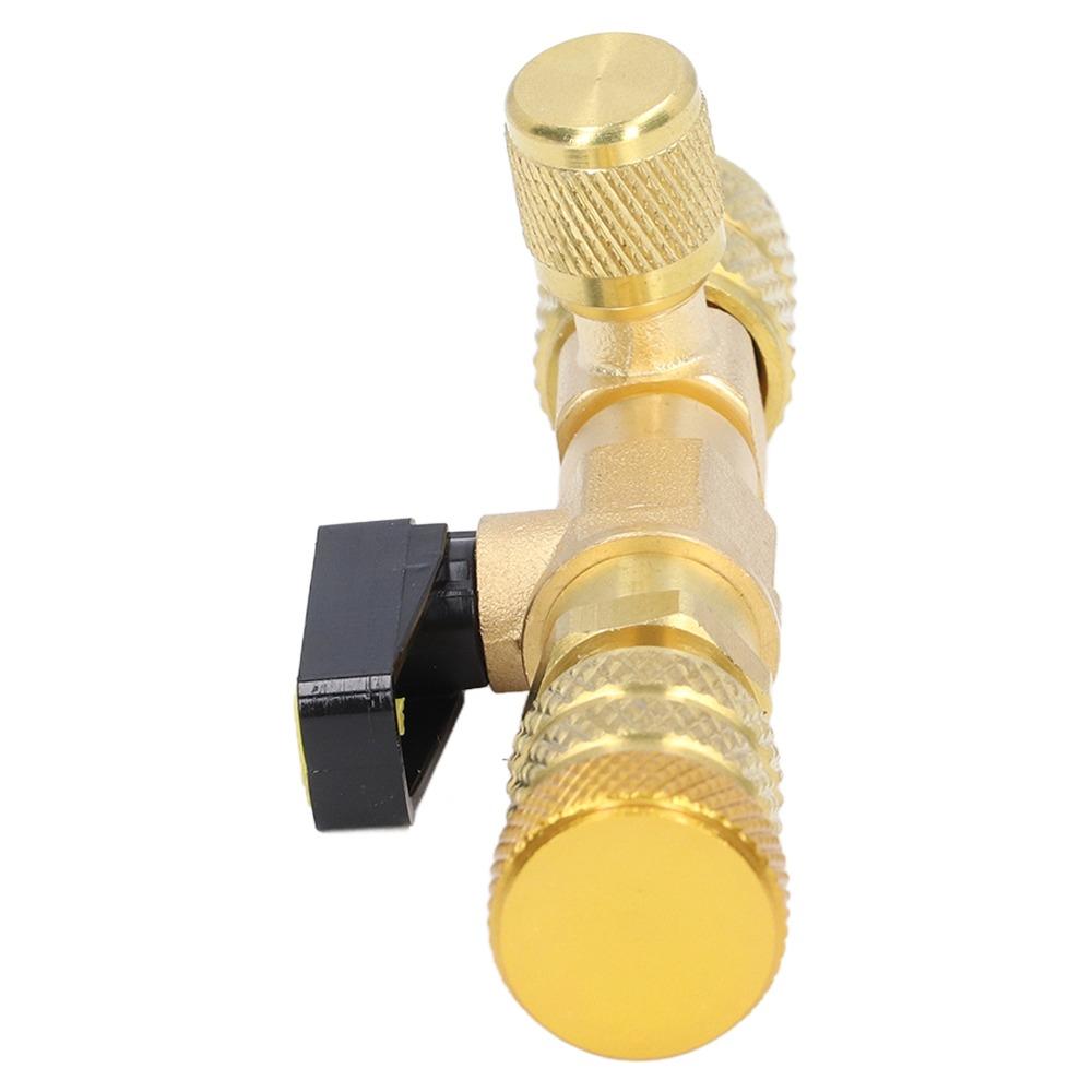 Dual Size Ports Valve Core Installer Valve Removal Tool Kit For R410A Refrigerant System