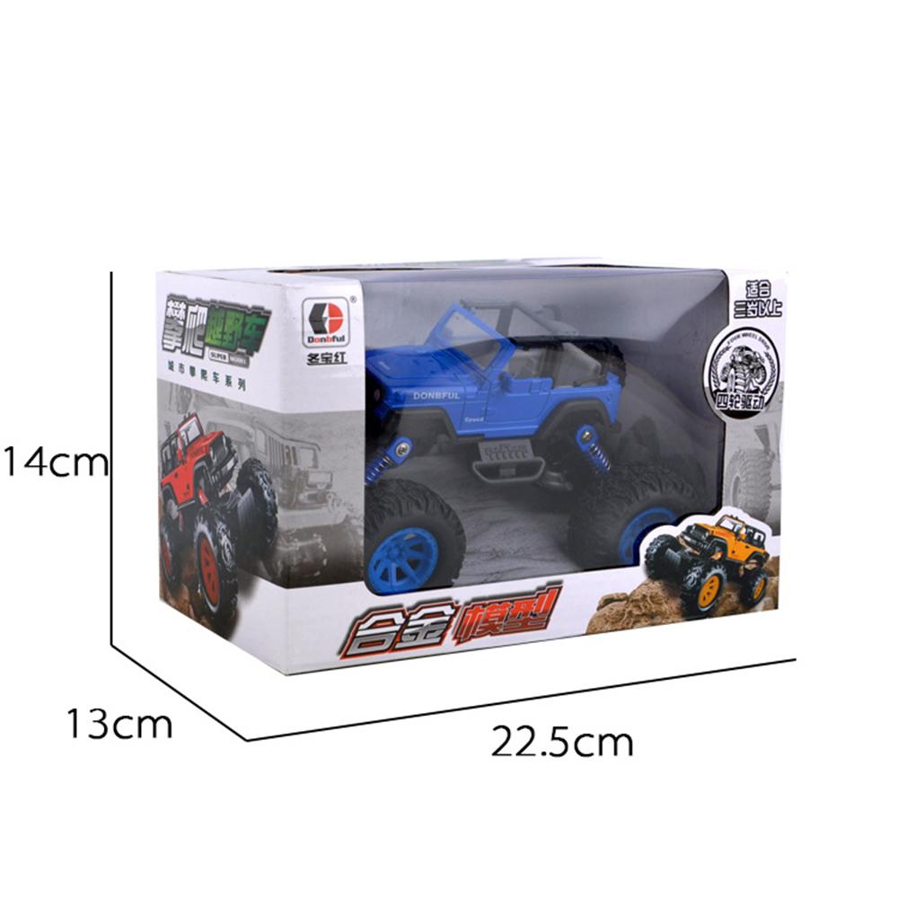 

Детский четырехцветный внедорожник, альпинистский автомобиль 1/32, автомобиль для пустыни, пружинный сбалансированный амортизатор, инерционная игрушечная машина, модель для литья под давлением из сплава 1/32Size:16.5*11.1*10.5cm синий