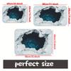 3D Illusion Rug with Deep Blue Hole Design for Home Decor Unique Floor Mat Entrance Mat Indoor Outdoor Use Skid resistant carpet