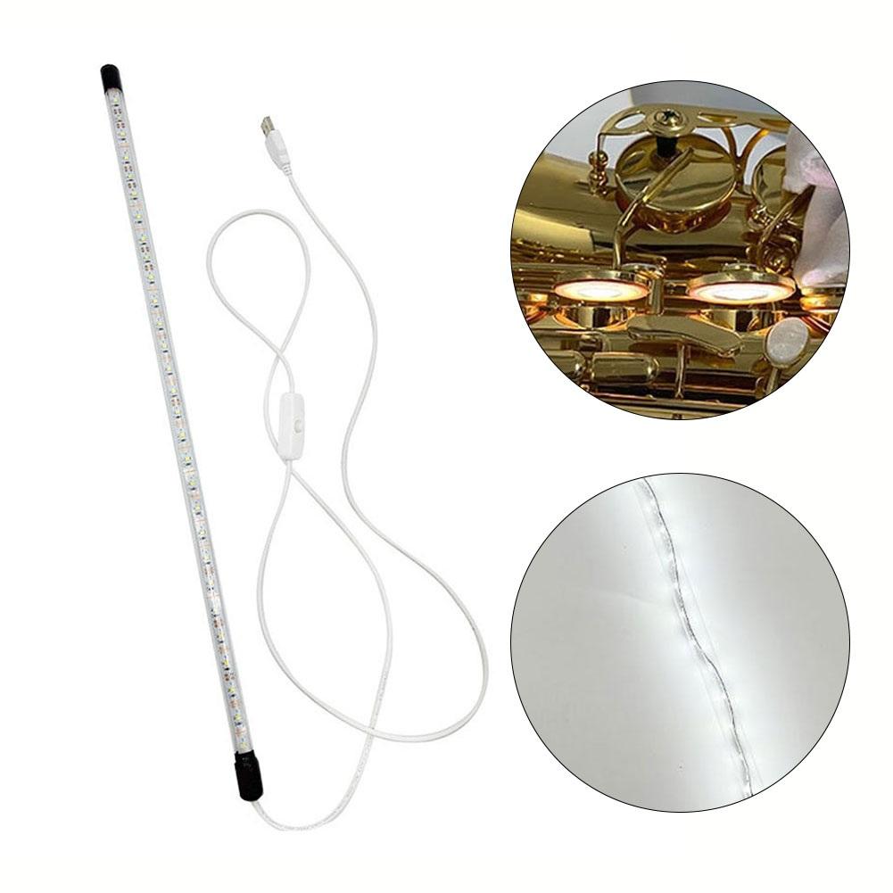 

Professional Sax LED Leak Light Tester Lamp Flame Retardant Plastic Shell Accessories For Clarinet Saxophone Flute Repair