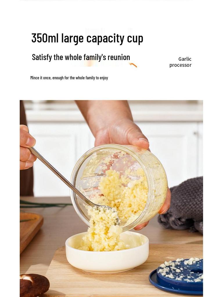 Wireless Mini Electric Garlic Masher with Type-C Charging