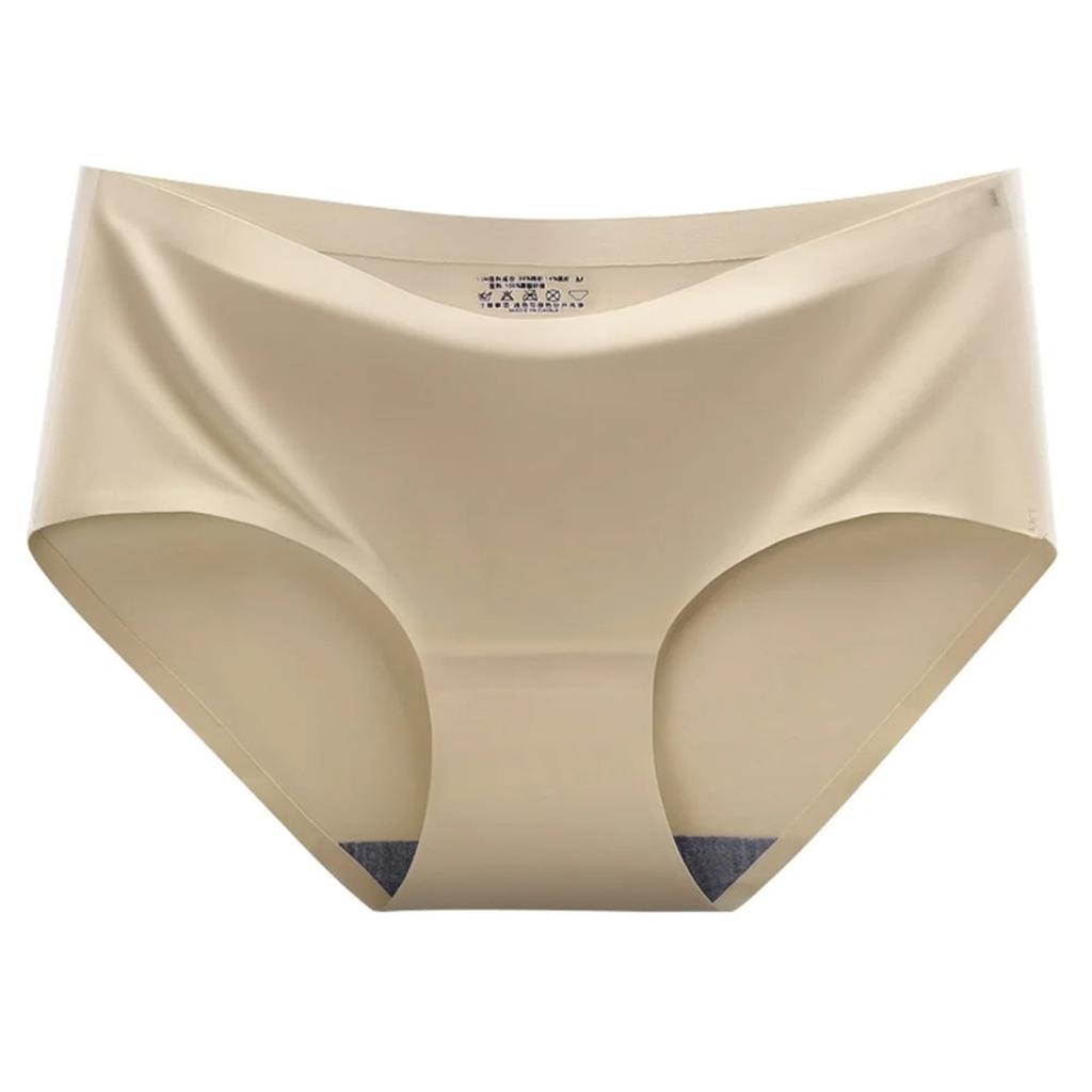 10 Pack Women's Seamless Panties Ice Silk Soft Multicolor