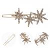 Fermacapelli con Strass Barrettes Stella Lucida Cristallo per Donne Signore Bambini Clip per Frangia Fermacapelli di Natale