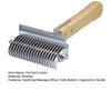 3 In 1 Dematting Deshedding Pet Comb Dogs Cats Pet Knot Comb with Safe Bottom Hair Rake Pet Grooming Tool