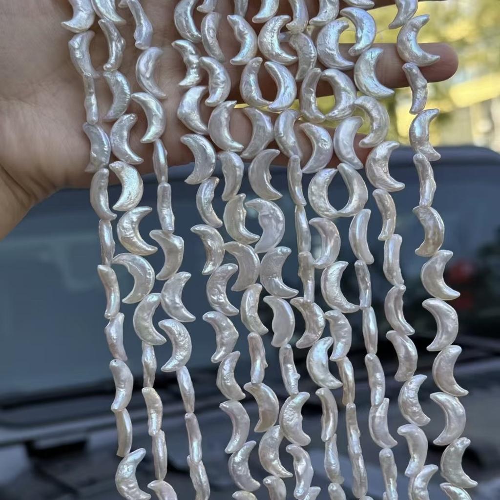 Frühling Sommer DIY Zubehör Mondförmige Perle 7x16mm Für Schmuckherstellung DIY Anhänger Ohrringe Halskette Zubehör