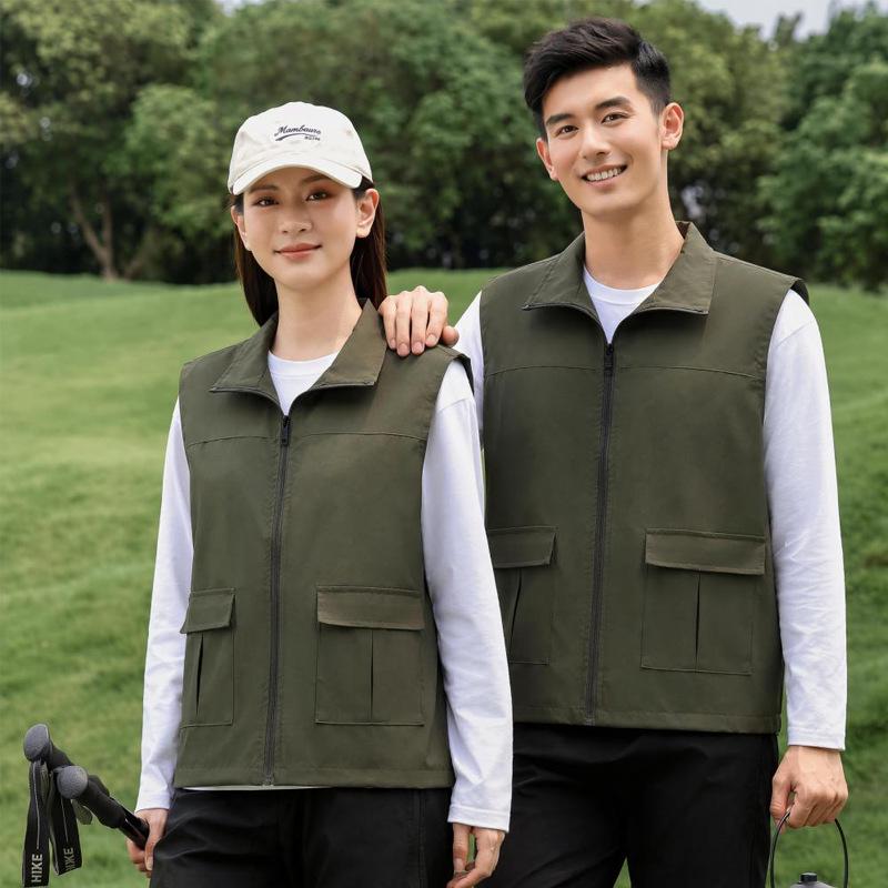 Premium Double-Layer Promotional Vest with Custom Logo for Supermarket Staff